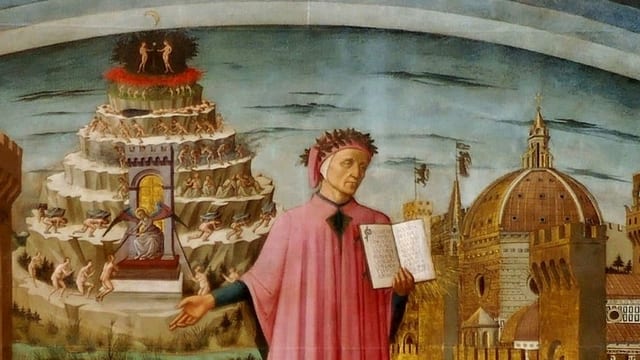 Dante Alighieri – Enfiern, purgiatieri, parvis ed in Grischun