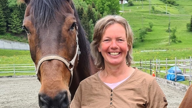 Anita Voskamp è osteopata per chavals