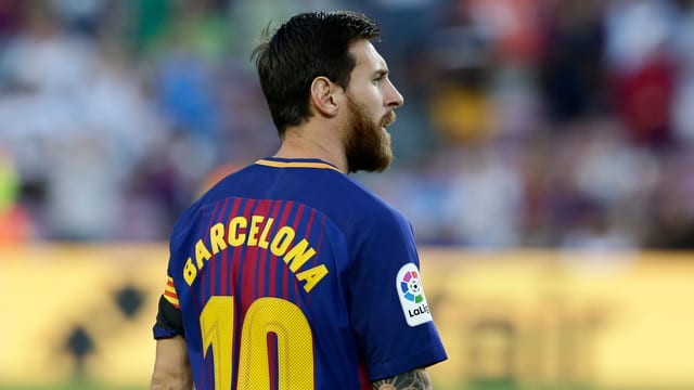 Messi cun il trikot da Barcelona