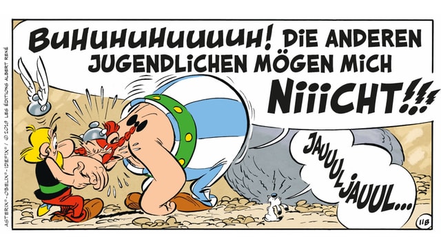 Dissegn or dal nov comic dad Asterix. Dissegn or dal nov comic dad Asterix.