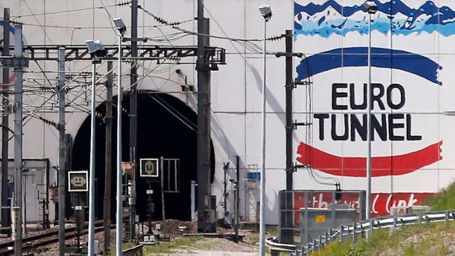 L'entrada a l'Eurotunnel.