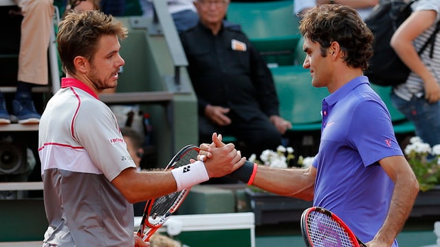 Stan Wawrinka e Roger Federer.