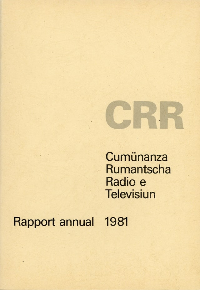 CRR - Rapport annual 1981