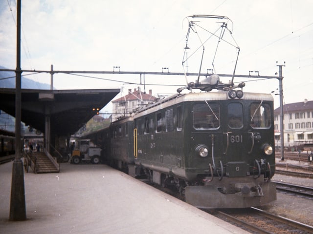 Fotografia da la locomotiva 601 da la Viafier retica