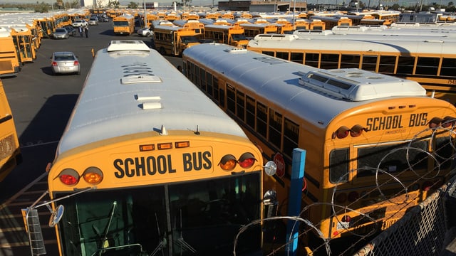 Bus da scola sin in parcadi