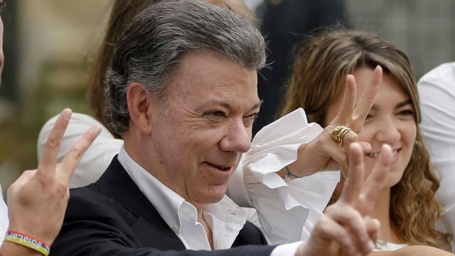 Il president da la Columbia, Juan Manuel Santos.