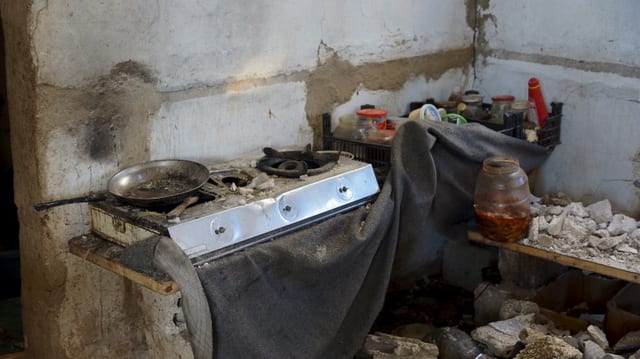 Cuschina demolida en ina chasada a Madaja