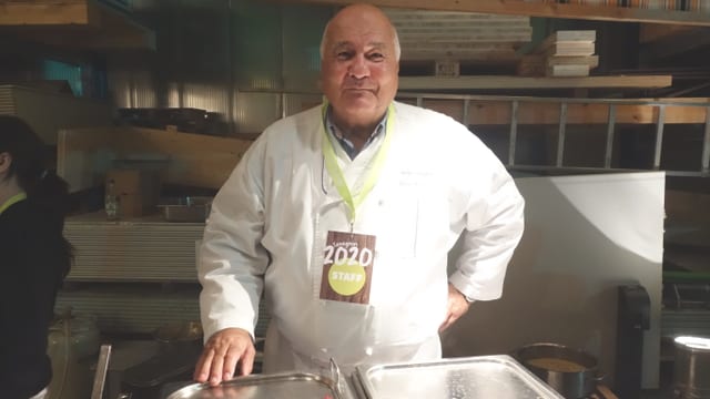 Purtret dal cuschinier Giancarlo Torriani. Purtret dal cuschinier Giancarlo Torriani.
