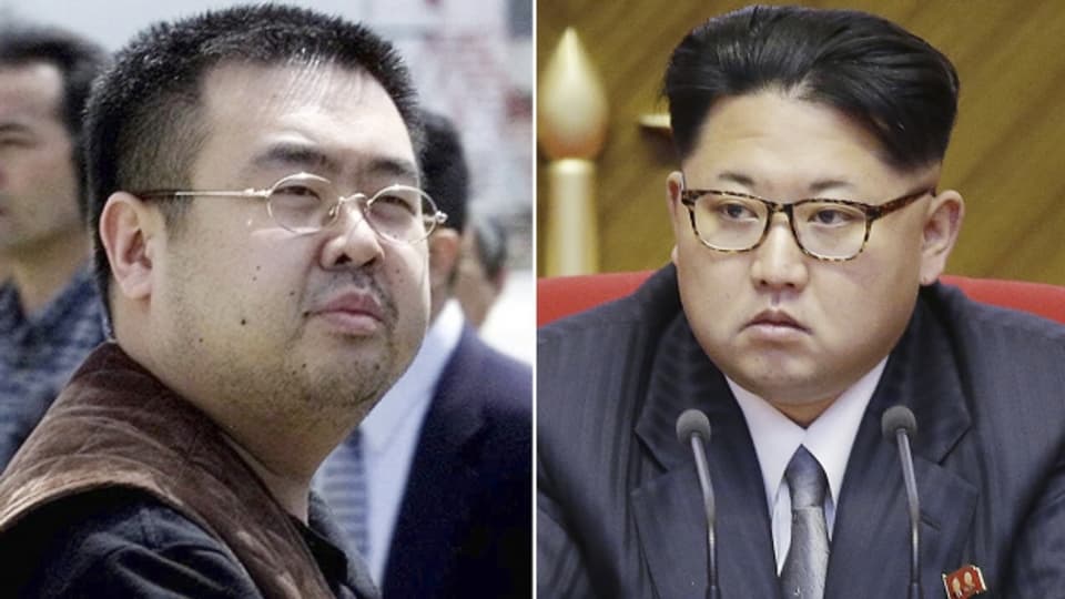 Kim Jong Nam e Kim Jong Un.