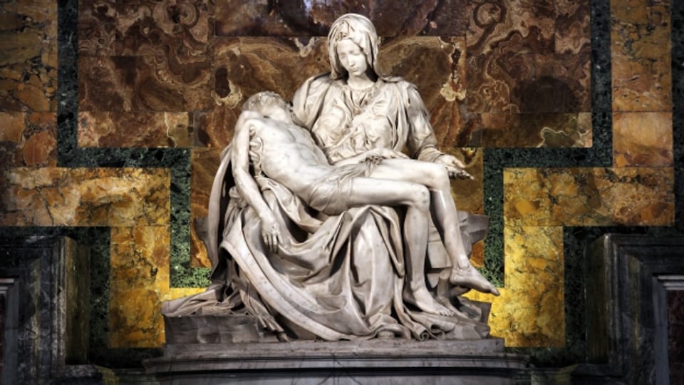 Sculptura da marmel en il dom da s. Peter a Roma: «Pietà vaticana».