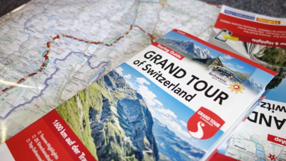 Carta da la nova ruta d'auto e moto «Grand Tour of Switzerland».
