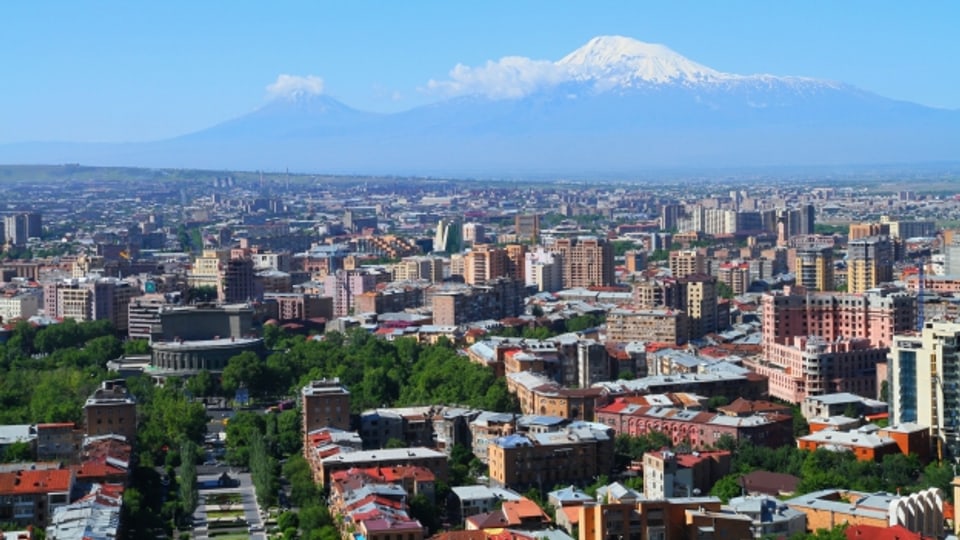 La citad Yerevan en l'Armenia.