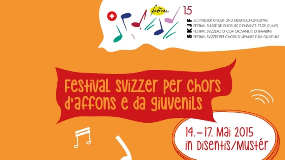 Logo dal Festival svizzer per chors d’uffants e giuvenils SKJF.