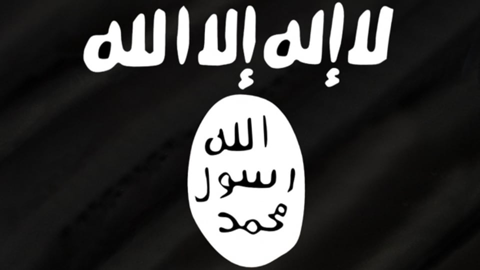 Bandiera da la gruppaziun terroristica IS.