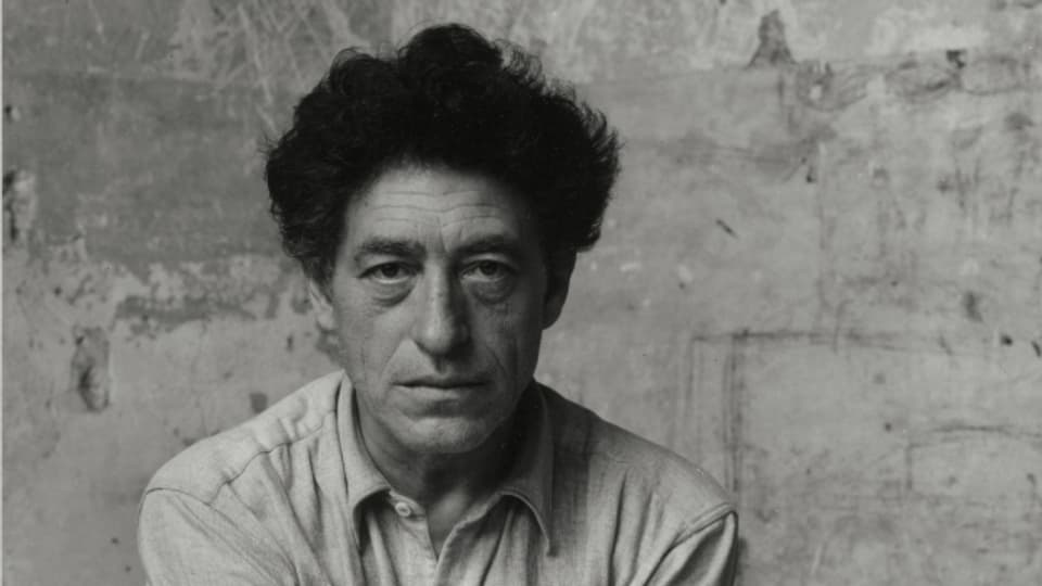 Alberto Giacometti en l'atelier a Paris 1954.