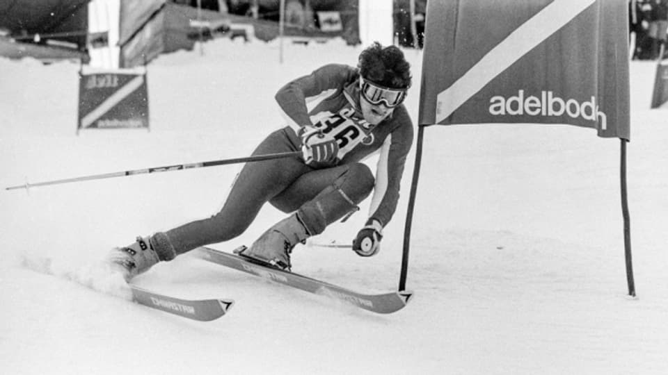 Peter Aellig al slalom gigant l'onn 1978