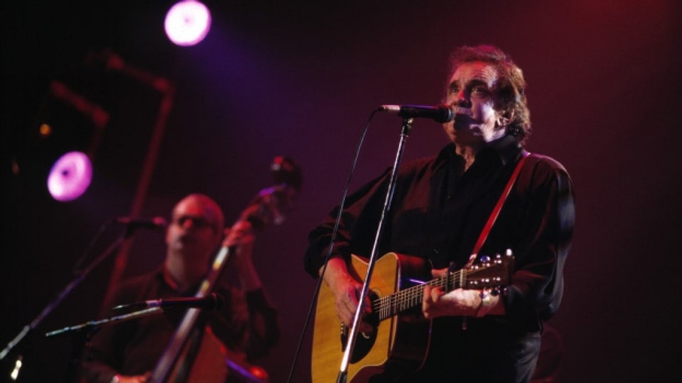 Johnny Cash ils 5 da fenadur 1994 a chaschun dal Festival da jazz a Montreux.