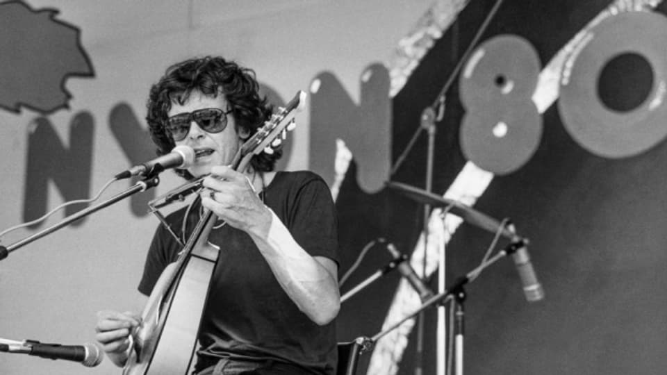 Donovan ils 24-07-1980 a chaschun dal Folk Festival Nyon.
