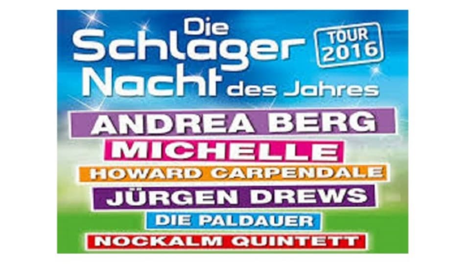 Die Schlager Nacht des Jahres - Tour 2016.