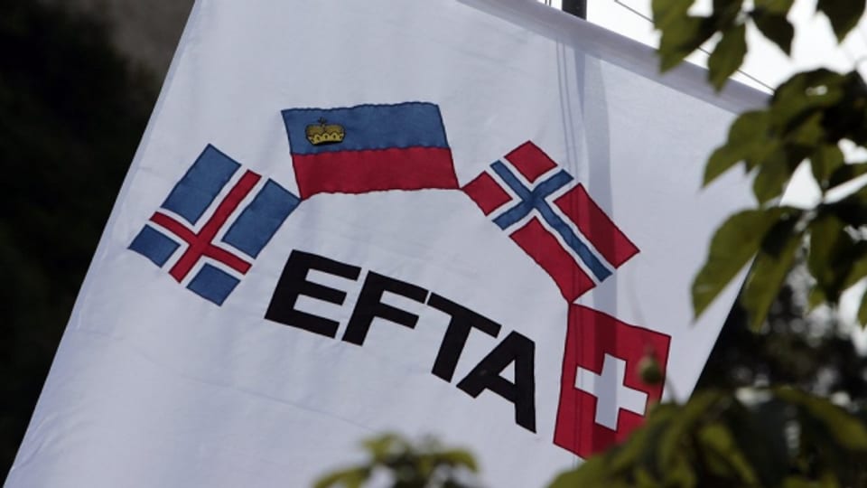 A l'EFTA fan part la Svizra, il Danemarc, la Islanda ed il Liechtenstein
