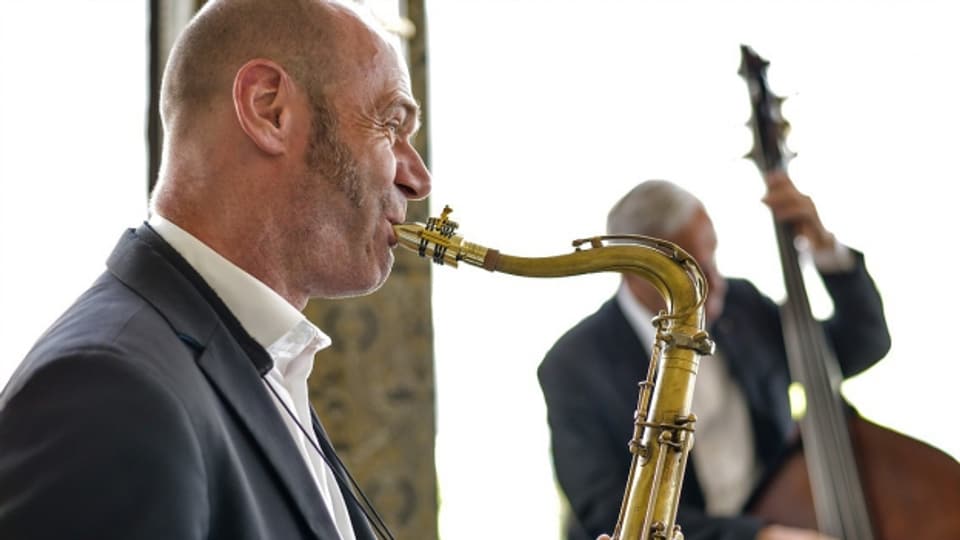 Il saxofonist e clarinettist engiadinais Pius Baumgartner.