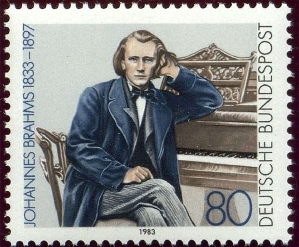 Johannes Brahms - marca postala dals 1983