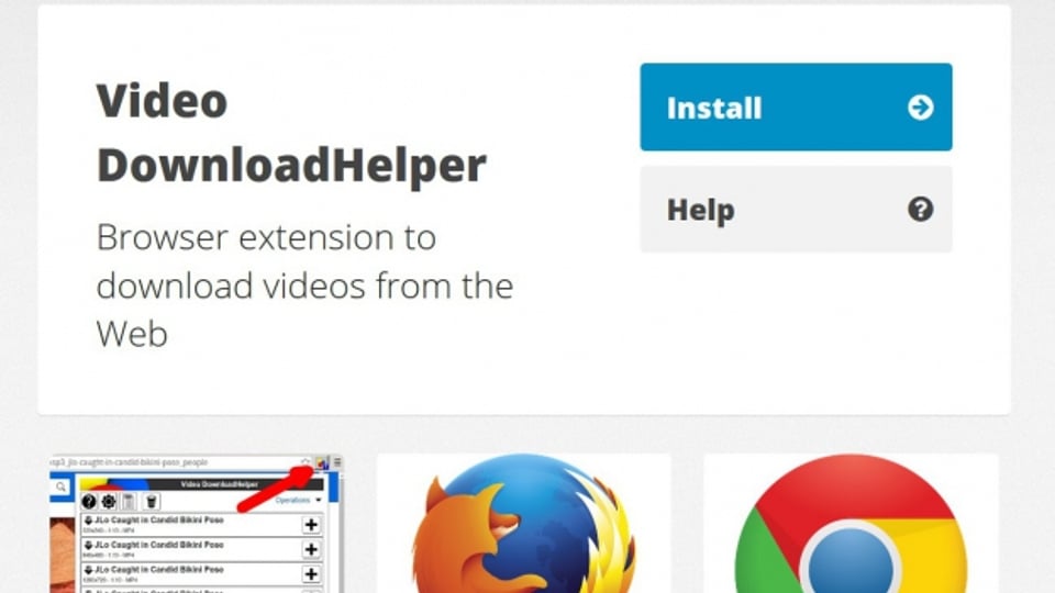 L'Addon «Video Download Helper»