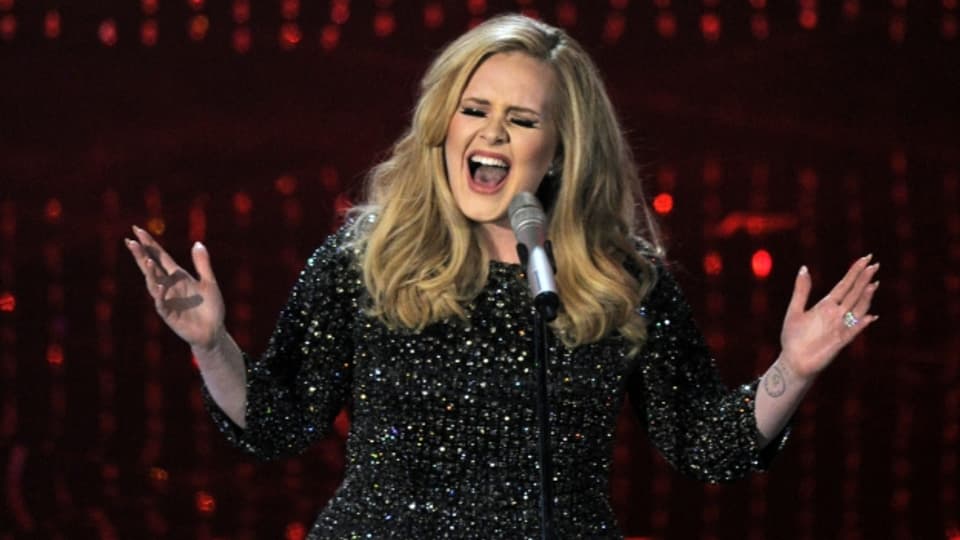 Adele durant in concert