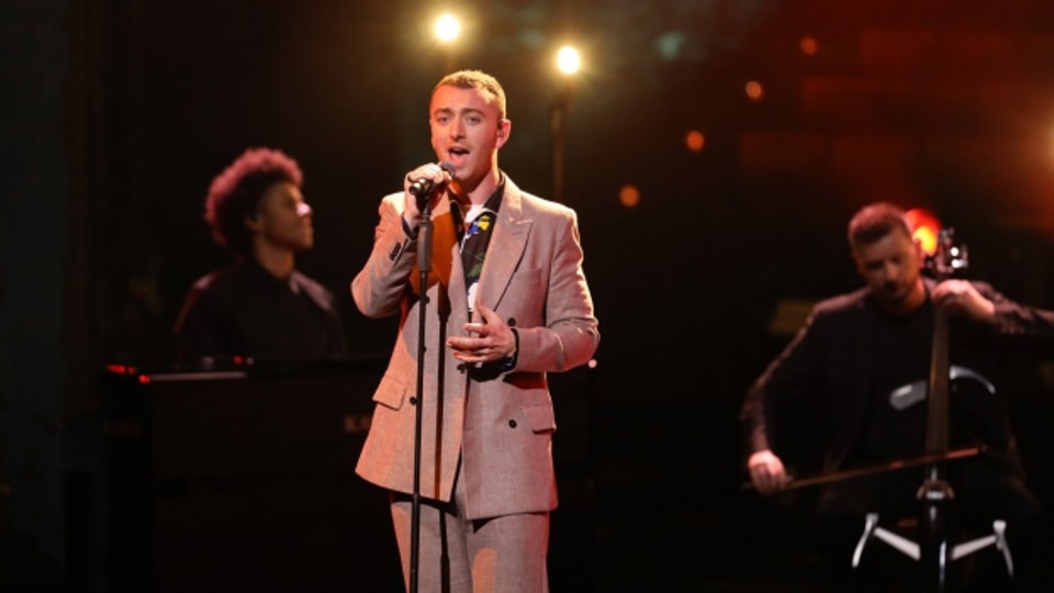 Sam Smith durant in concert