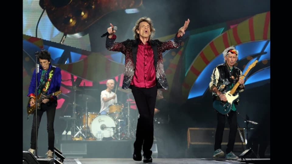 Ils Rolling Stones durant in concert