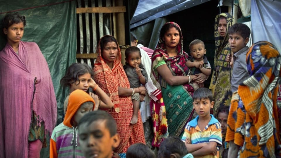 Ina famiglia Rohingya.