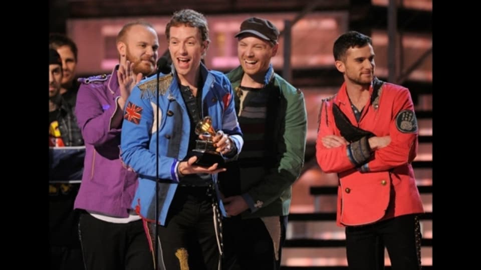 Coldplay durant ils Grammy Awards 2009
