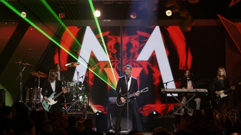 Maroon 5 durant in concert