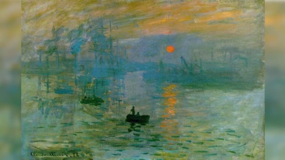 «Impression soleil levant» da Claude Monet.
