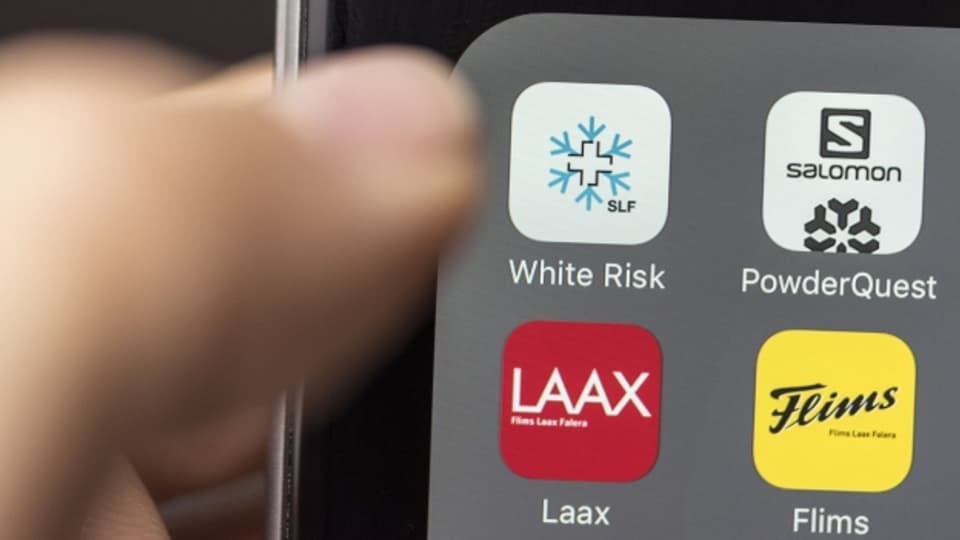 L’applicaziun «White Risk» è accessibla per iOS ed Android.