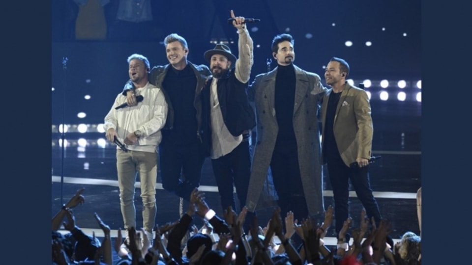 Ils Backstreet Boys durant in concert l'onn 2011