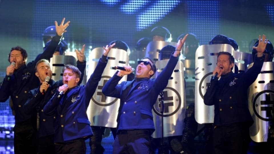 Take That durant in concert l'onn 2011