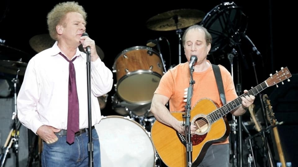 Simon and Garfunkel durant in concert a Basilea 2004.