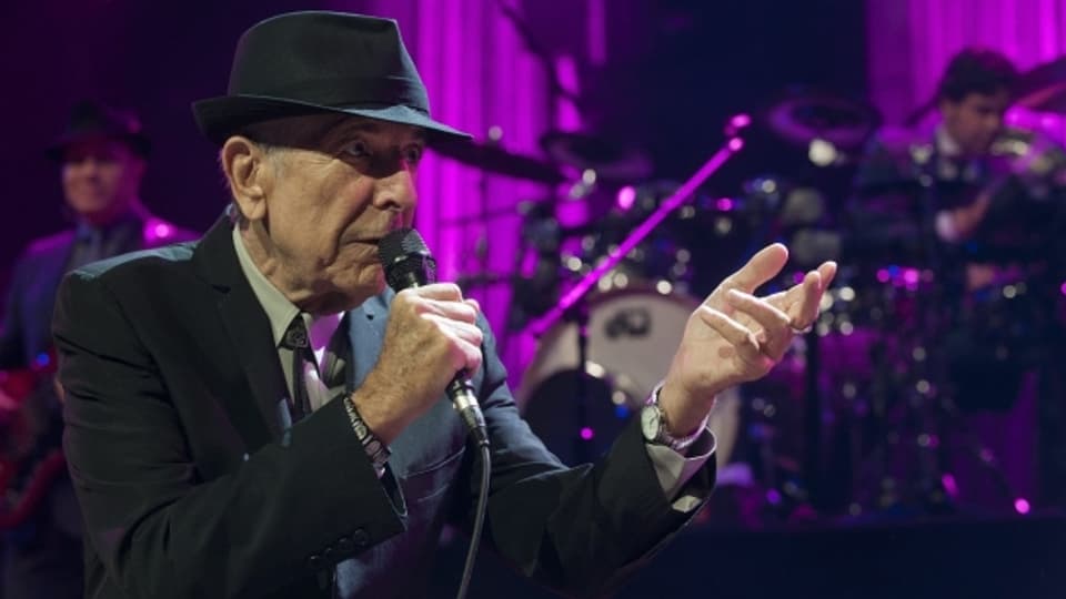 Leonard Cohen durant ses concert 2013 al Montreux Jazz Festival.