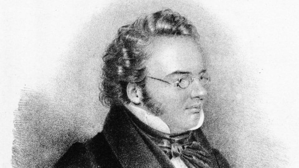 Litografia da Franz Schubert enturn 1828.