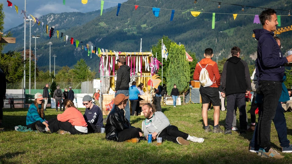 Sämi geniesst die lockere Stimmung am OpenAir