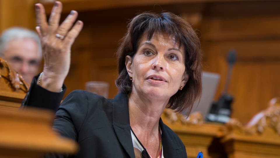 Cussegliera federala Doris Leuthard. 
