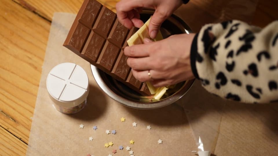 Schokoladenmäuse selber machen