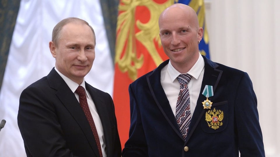 Vladimir Putin e Reto Burgermeister