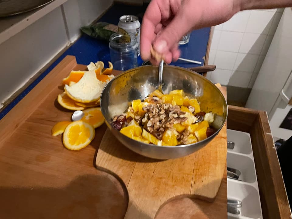 Auch Baumnüsse dürfen nicht fehlen. 