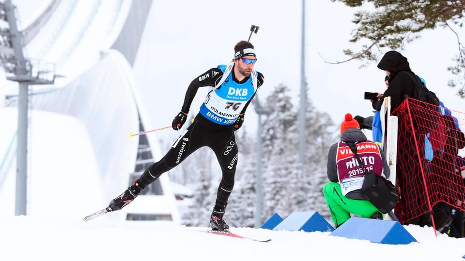 Il currider da Trin Serafin wiestner en acziun. 