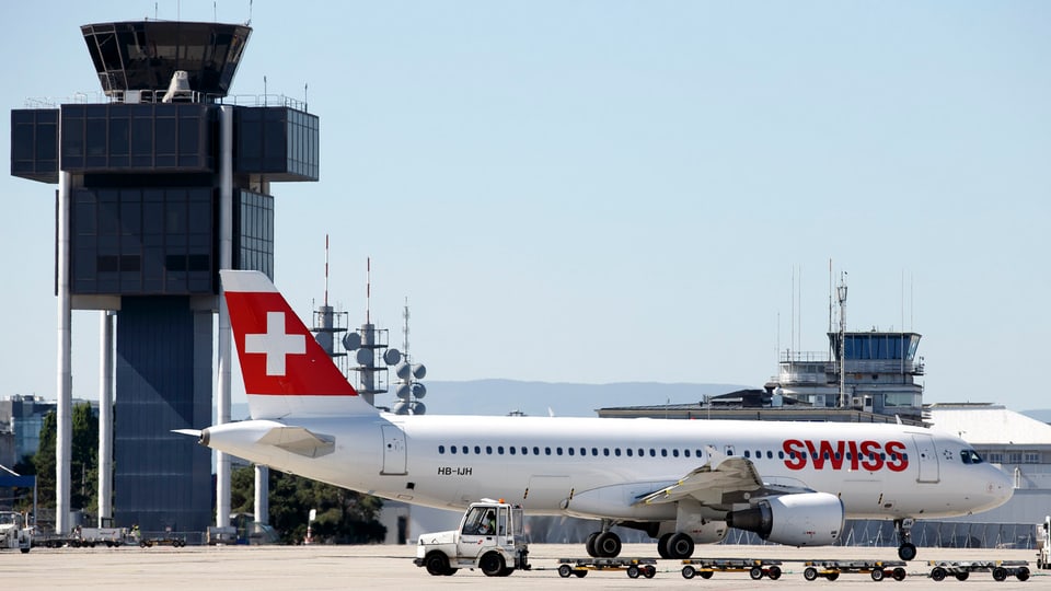 In aviun da la Swiss sin in eroport