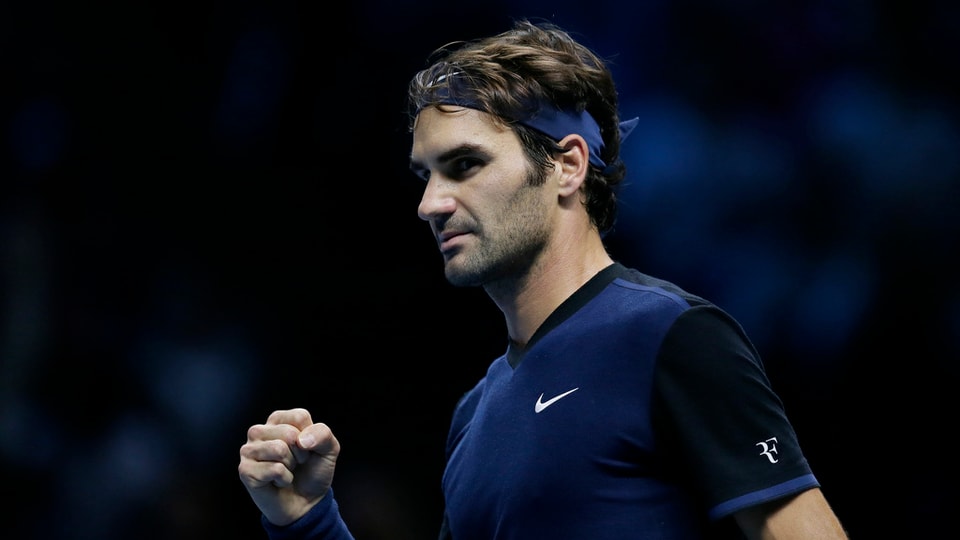 Federer mussa il pugn da victoria