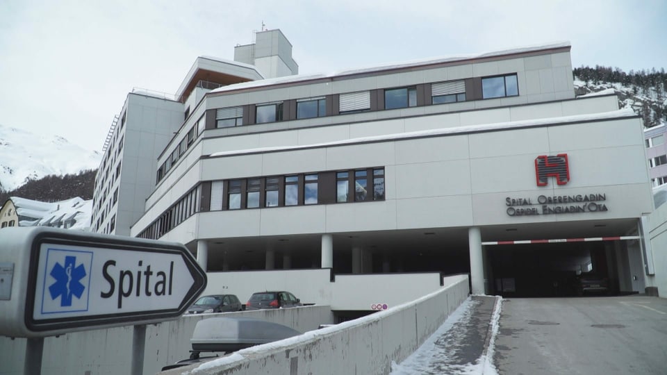 entrada da l'Ospital Samedan. 