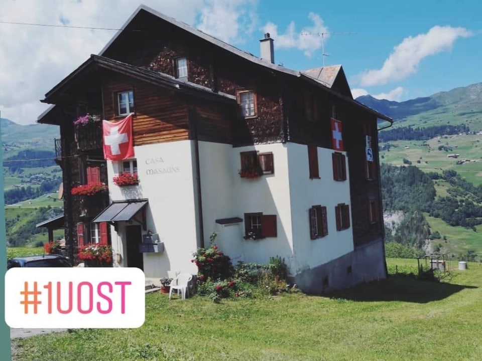 Festa 1. d'avust en «Casa Masauns».